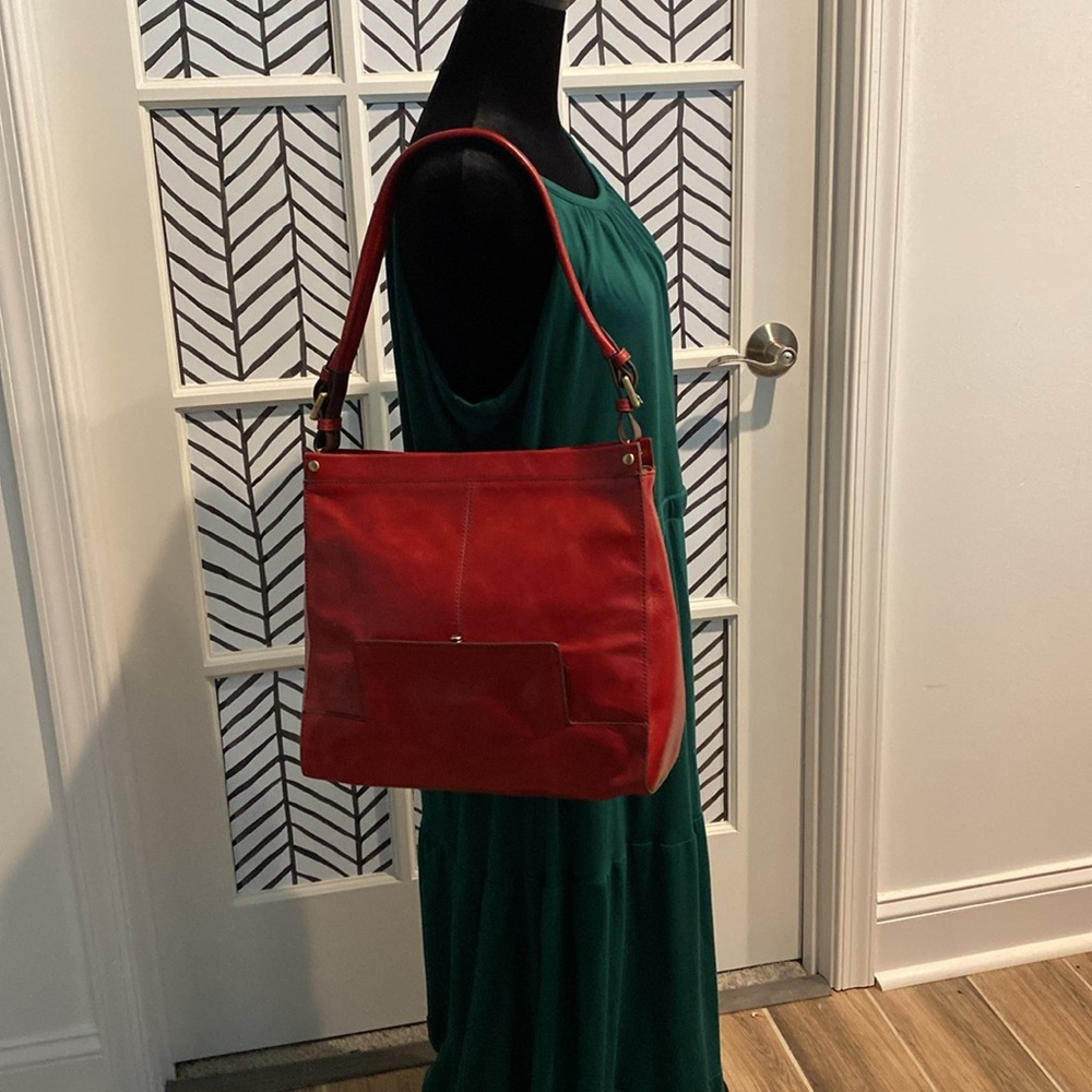 β₯οΈ HOBO leather Satchel Shoulder bag. - Picture 3 of 16